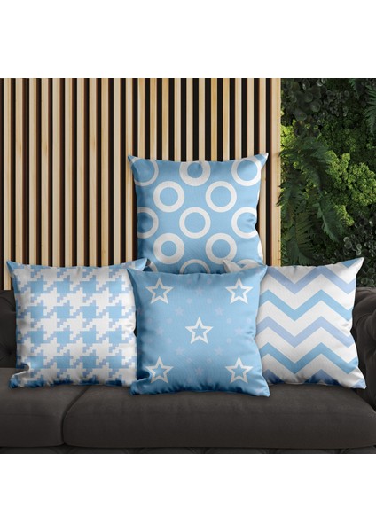 Modern Tasarımlı 4'lü Yastık Içi ve Kırlent Kılıfı 45CM 113661