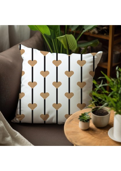 Kalp Tasarımlı 4'lü Yastık Içi ve Kırlent Kılıfı 45CM 113691 fırsatları