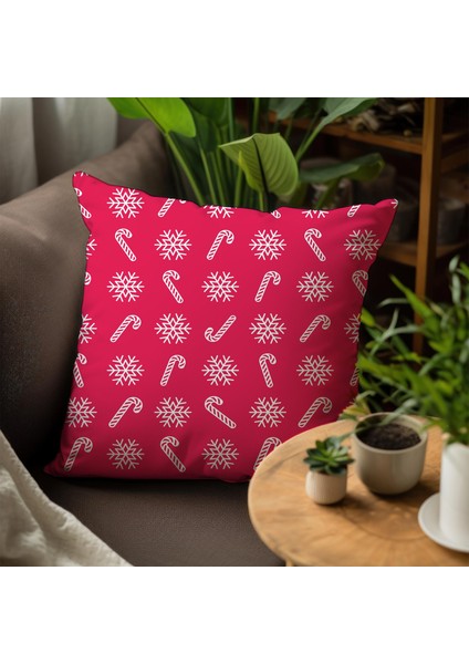 Yeni Yıla Özel Tasarımlı 4'lü Yastık Içi ve Kırlent Kılıfı 45CM 113726