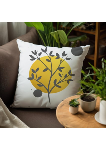 Çiçek Tasarımlı 4'lü Yastık Içi ve Kırlent Kılıfı 45CM 113773 fırsatları
