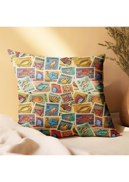 Gezgin Çift Tasarımlı 2'li Yastık Içi ve Kırlent Kılıfı 45CM 113497 modelleri