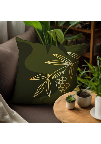 Çiçek Tasarımlı 4'lü Yastık Içi ve Kırlent Kılıfı 45CM 113753 fırsatları