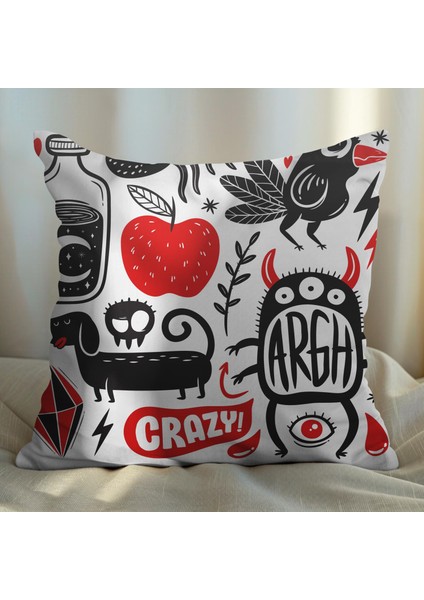 Graffiti Tasarımlı 4'lü Yastık Içi ve Kırlent Kılıfı 45CM 113841 fiyatları