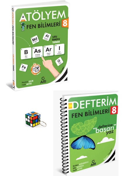 8. Sınıf Fen Bilimleri Defterim - 8. Sınıf Fen Bilimleri Atölyem + Anahtarlık
