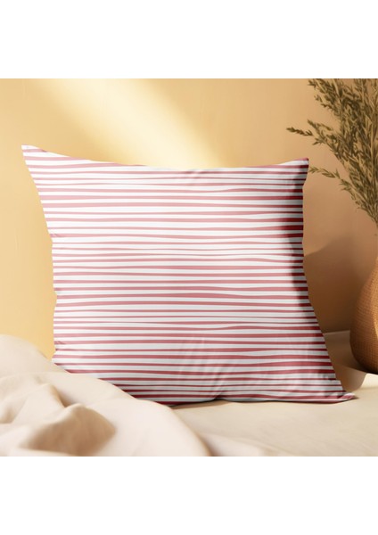 Nar ve Çiçek Tasarımlı 2'li Yastık Içi ve Kırlent Kılıfı 45CM 113478