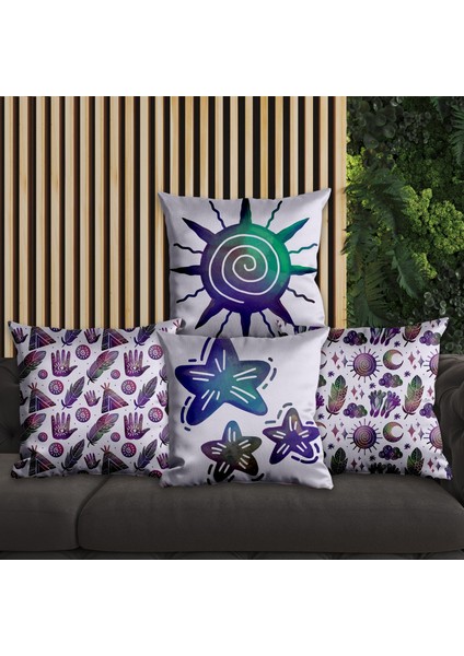 Modern Tasarımlı 4'lü Yastık Içi ve Kırlent Kılıfı 45CM 113766