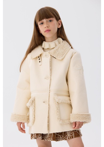 Bg Store Kız Çocuk Ekru Mont fiyatları