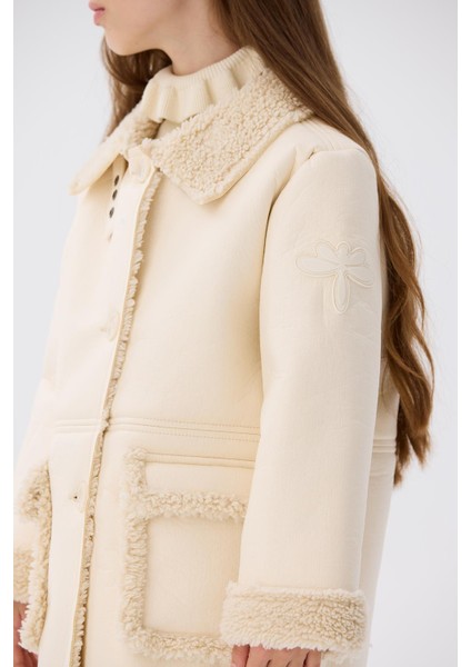 Bg Store Kız Çocuk Ekru Mont modelleri
