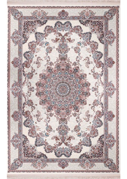 Louvre 38562 Krem Retro Klasik Desen Halı