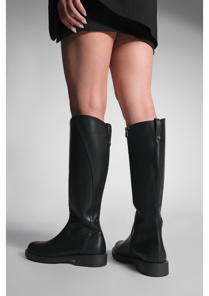 Kadın Yandan Fermuarlı Günlük Çizme Sirante Siyah fiyatları