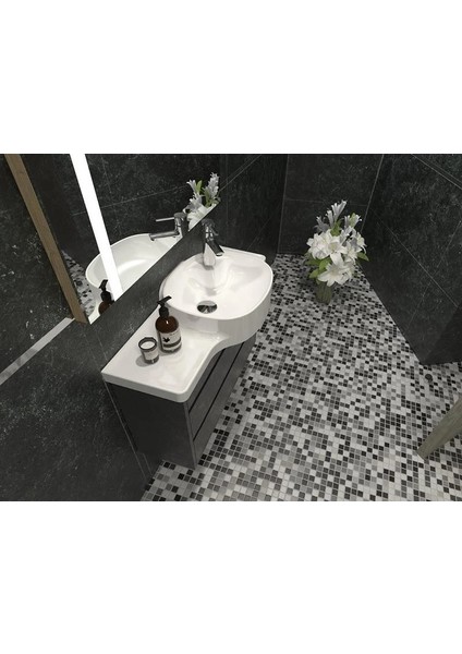 Harmony Etajerli Lavabo 80X37,5X26,4 cm (Sağdan Hazneli)