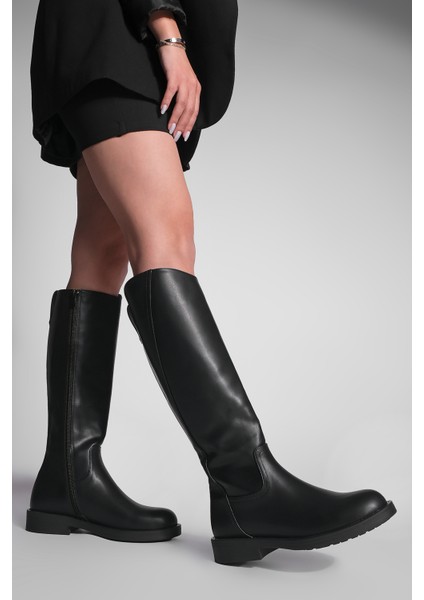 Kadın Yandan Fermuarlı Günlük Çizme Sirante Siyah fırsatları