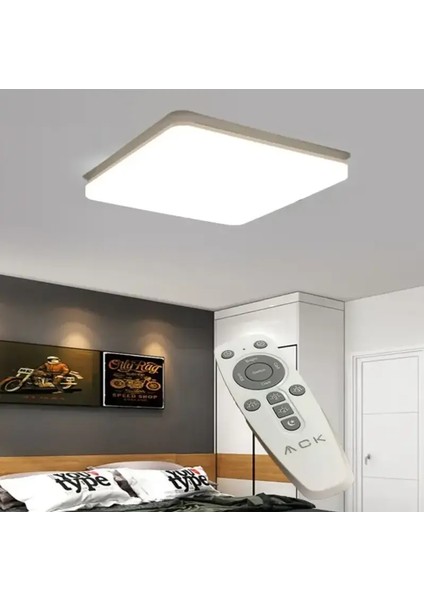 Kumandalı 5 Renk Plafonyer Avize Işık Seviyesi Ayarlanabilir LED Panel