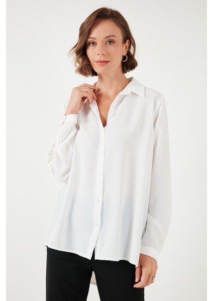 Rahat Kesim Arkası Uzun Gömlek Bayan Gömlek 6118728W4 modelleri