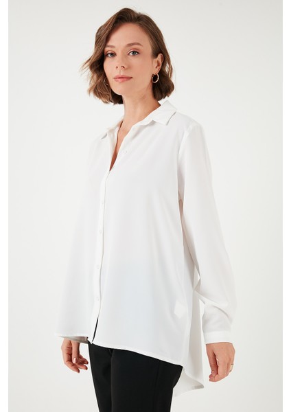 Rahat Kesim Arkası Uzun Gömlek Bayan Gömlek 6118728W4 fırsatları