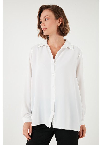 Rahat Kesim Arkası Uzun Gömlek Bayan Gömlek 6118728W4 indirimleri