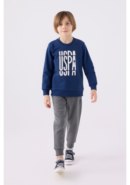 Erkek Çocuk Eşofman Takımı US1901 Koyu İndigo modelleri