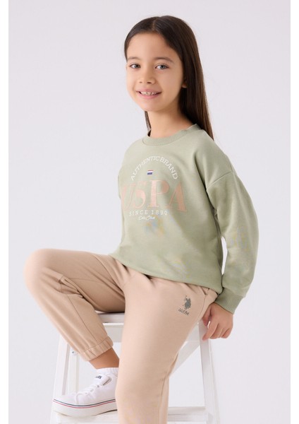 Kız Çocuk Eşofman Takımı US1975 Çay Yeşili fiyatları