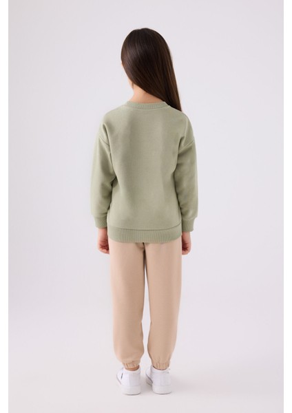 Kız Çocuk Eşofman Takımı US1975 Çay Yeşili indirimleri