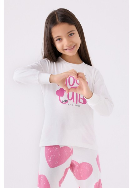 Kız Çocuk Uzun Kol Pijama Takım RP3471 Karanfil fiyatları