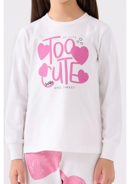 Kız Çocuk Uzun Kol Pijama Takım RP3471 Karanfil fırsatları