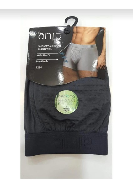 1284 Erkek Nefes Alan Bambu Boxer Tekli