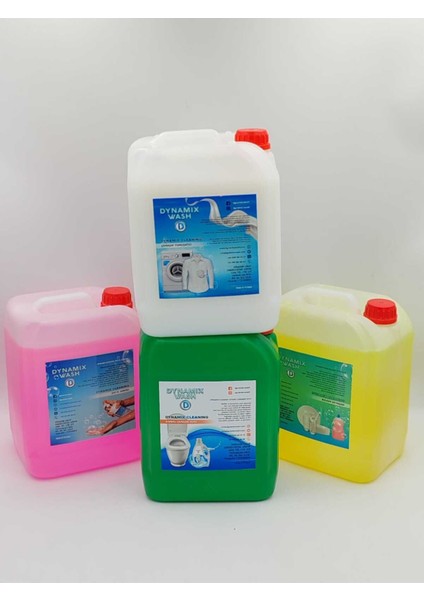 4'lü Ev Temizlik Seti 20 kg - El Sabunu - Elde Bulaşık - Kıvamlı Çamaşır Suyu - Çamaşır Yumuşatıcı fırsatları