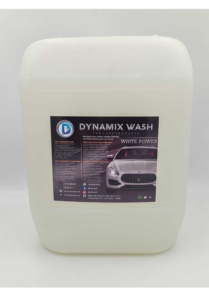Yüksek Kaliteli White Power Fırçasız Araç Yıkama Köpüğü, Oto Şampuanı, Oto Köpüğü 22KG