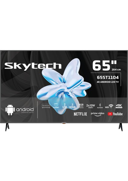 65ST1104 65" 165 Ekran Dahili Uydu Alıcılı 4K Ultra HD Smart LED TV