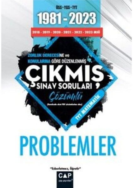 Üniversiteye Hazırlık 1981 2023 Çıkmış Sorular Problemler