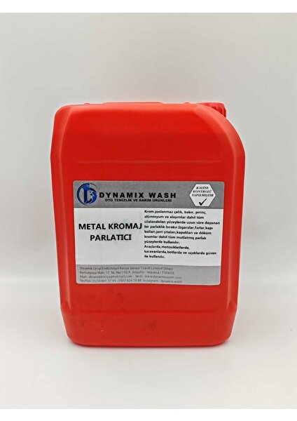 Dynamix Wash Metal Kromaj Parlatıcı 5 kg