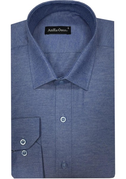 Uzun Kol Slim Fit Erkek GÖMLEK-6853