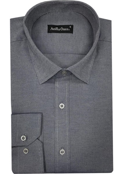 Uzun Kol Slim Fit Erkek GÖMLEK-6848