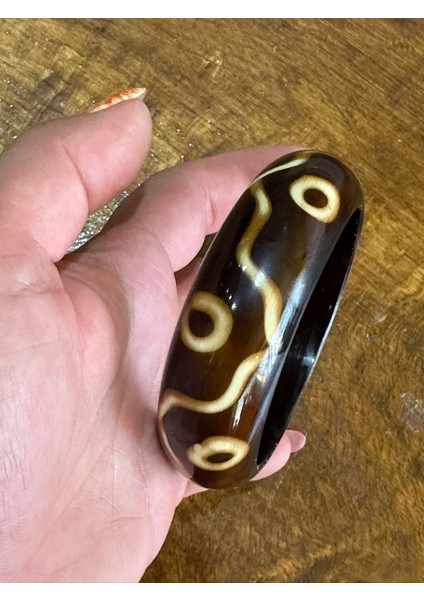 Sarmaşık Desenli Kadın Hint Bileziği Çap 7 cm fiyatları