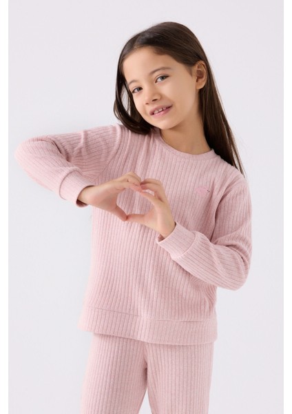 Kız Çocuk Pembe Uzun Kol Pijama Takım fiyatları