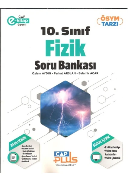 Çap Yayınları 10. Sınıf Fizik Anadolu Plus Soru Bankası 2024-2025 Güncel