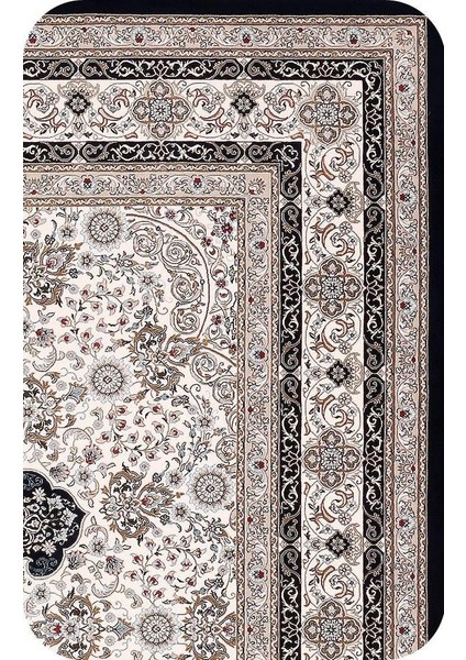 Majestic 38813 Lacivert Klasik Figürlü Retro Halı modelleri