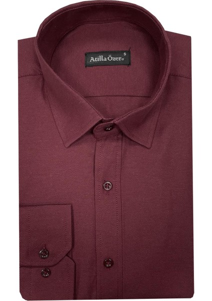 Uzun Kol Slim Fit Erkek GÖMLEK-6856