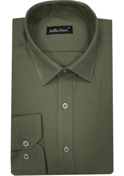 Uzun Kol Slim Fit Erkek GÖMLEK-6857
