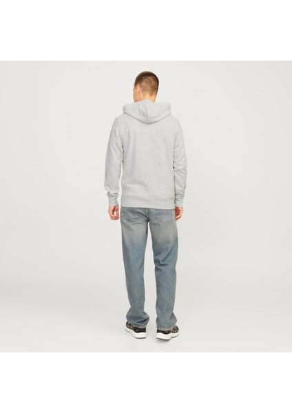 Erkek Kapüsonlu Gögüs Logo Baskili Sweatshirt - Alvis