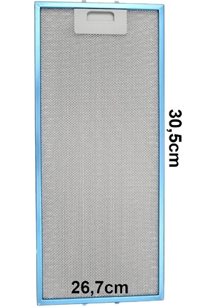 DWW063461/03 Ankastre Davlumbaz Aspiratör Alüminyum Yağ Süzgeç Tel Kaset Filtre 26,7X30,5