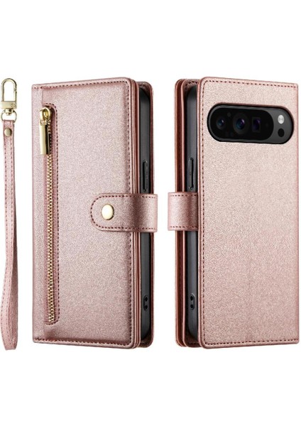 Google Piksel 9 Pro Xl Cüzdan Iş Standı Için Flip Case Crossbody Kayış (Yurt Dışından)