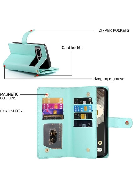 Google Piksel 7 Pro Crossbody Kayış Çok Fonksiyonlu Iş Için Flip Case (Yurt Dışından) fiyatları