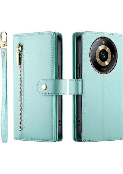 Realme 11 Pro Için Flip Case Crossbody Kayış Standı Çok Fonksiyonlu Cüzdan (Yurt Dışından)