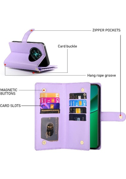 Realme 12 Artı Crossbody Kayış Standı Çok Fonksiyonlu Cüzdan Için Flip Case (Yurt Dışından) fırsatları
