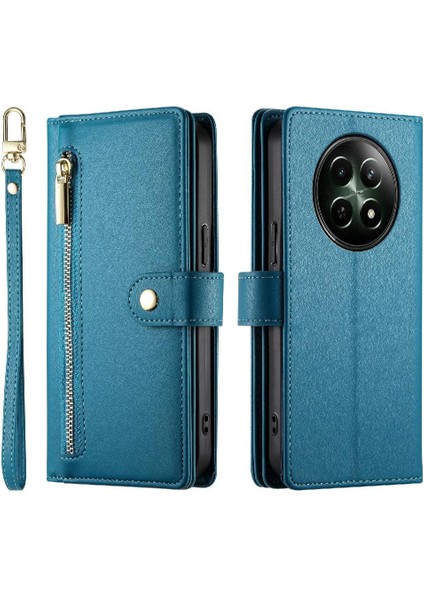 Realme 12 5g Cüzdan Standı Için Flip Case Crossbody Kayış Iş (Yurt Dışından)