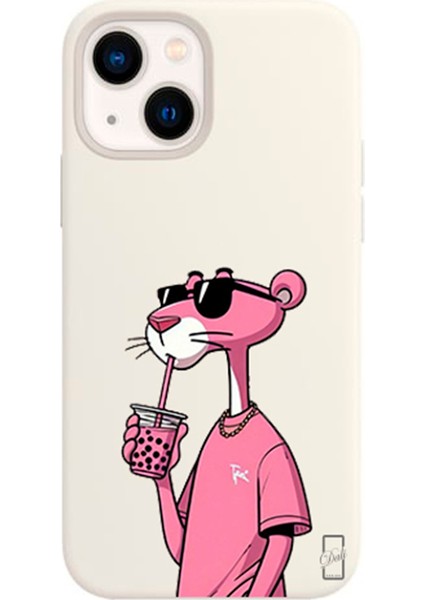 iPhone 13 Lansman Kılıf Pink Panther