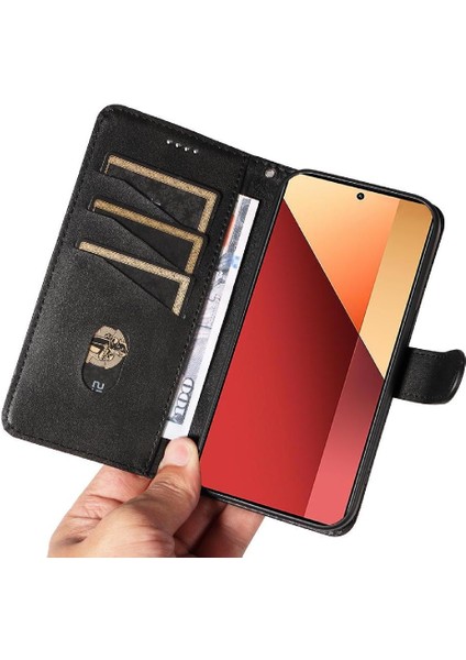 Xiaomi Poco M6 Pro 4g Için Filp Durumda Preslenmiş Pu Deri Cüzdan Telefon Kılıfı (Yurt Dışından) fırsatları