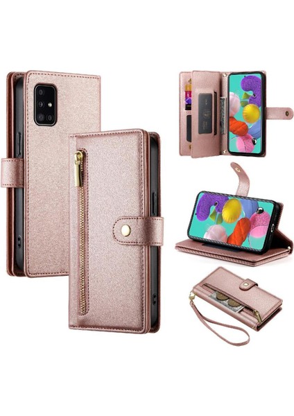 Samsung Galaxy A51 4g Için Flip Case Standı Crossbody Kayış Iş (Yurt Dışından)
