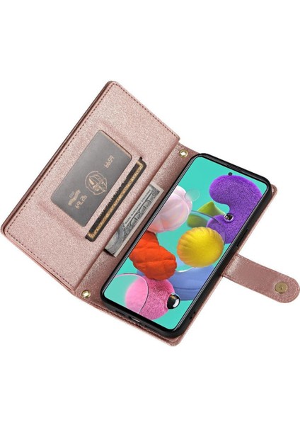 Samsung Galaxy A51 4g Için Flip Case Standı Crossbody Kayış Iş (Yurt Dışından)